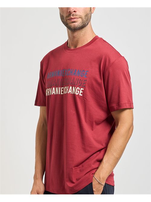 Men's Armani Exchange crew neck T-shirt with print ARMANI EXCHANGE | XM001444-AF10358UA328